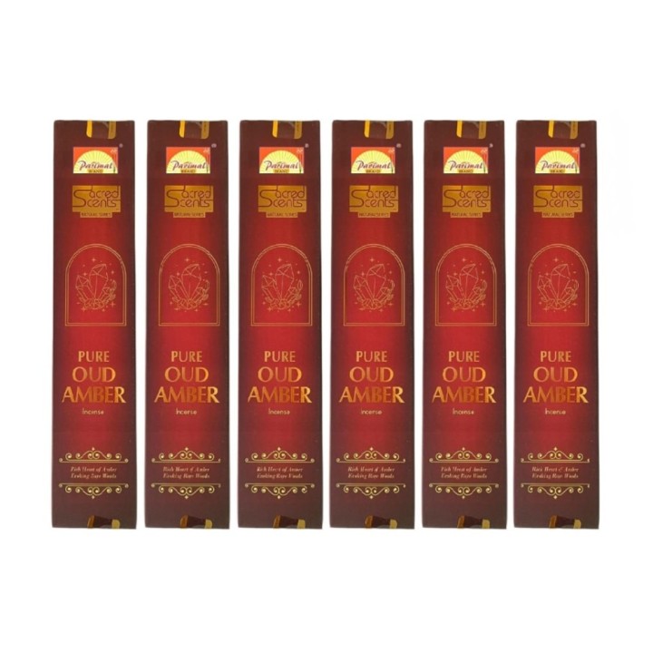 (Incense) Parimal Sacred Scents Pure Oud Amber Natural Handrolled