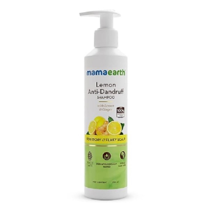 Mamaearth Lemon Anti-Dandruff Shampoo with Lemon & Ginger for Itchy