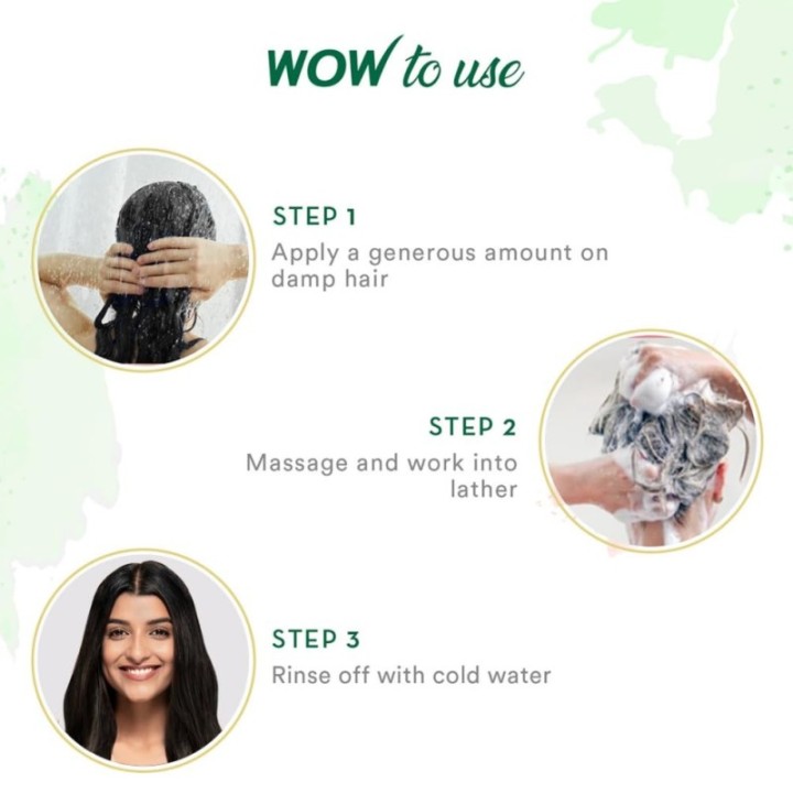 Wow Skin Science Green Tea & Tea Tree Anti-Dandruff Shampoo (300ml)