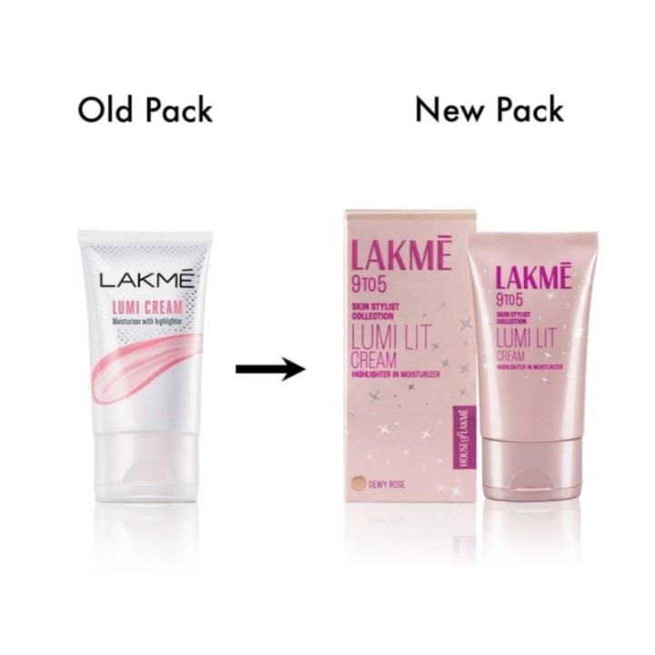Lakme Lumi Lit Cream for Women - Dewy Rose Shine Waterproof Set