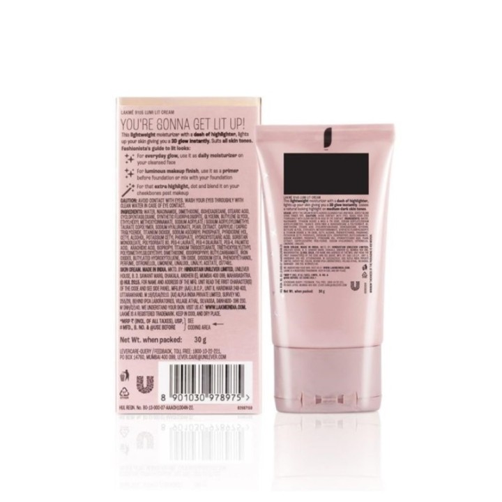 Lakme Lumi Lit Cream for Women - Dewy Rose Shine Waterproof Set
