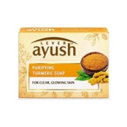 Lever Ayush Purifying Turmeric Soap, for Clear, Glowing Skin 100g