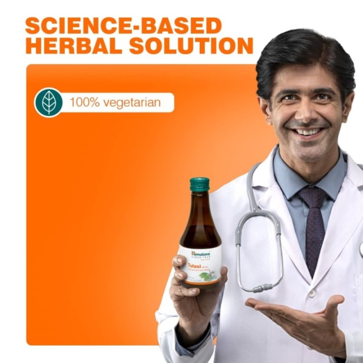Himalaya Tulasi Syrup for Cough & Cold Relief (200ml)