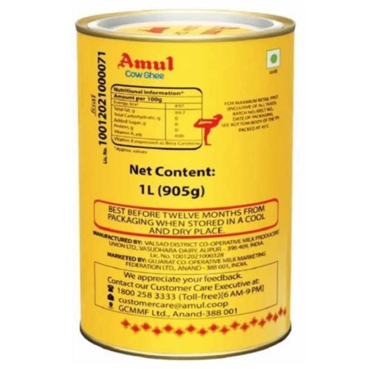 Amul High Aroma Cow Ghee 905 G
