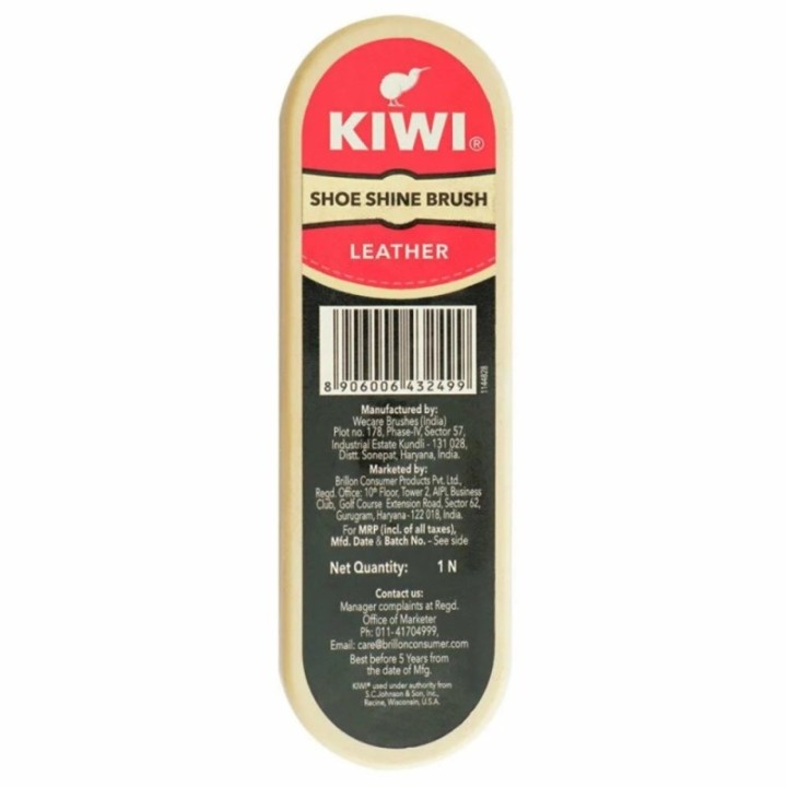 Kiwi Shoe Brush Renews and Protects Leather Shoes 1 Pcs