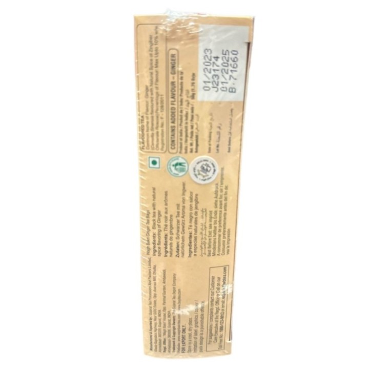 Wagh Bakri Ginger Chai Tea Bags, (25 Tea Bags) 50g