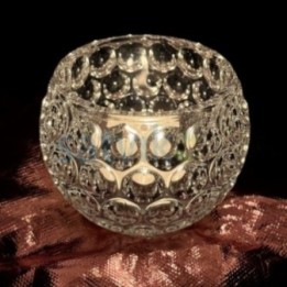 Satvik Glass Tea Light Candle Holder