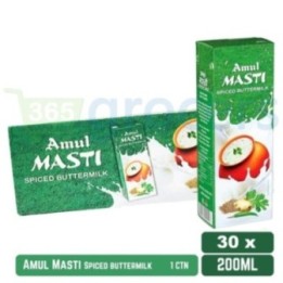 Amul Masti Buttermilk Carton Packed in a Packet and 30 X Carton 200ml