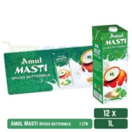 Amul Masti Buttermilk Carton Packed in a Pack 12 X Carton 1l
