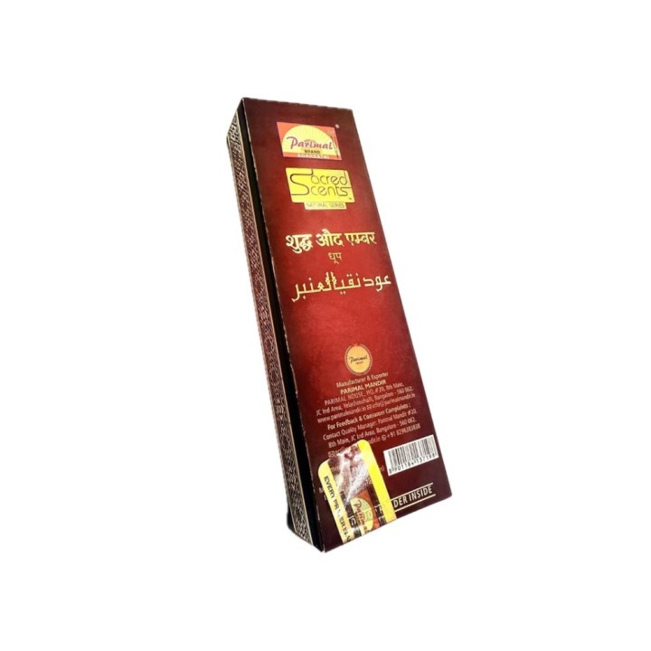 (Dhoop) Parimal Sacred Scents Oud Amber Dhoop Sticks with Dhoop