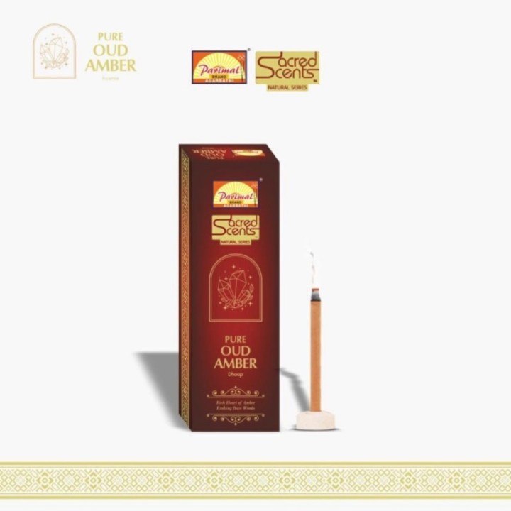 (Dhoop) Parimal Sacred Scents Oud Amber Dhoop Sticks with Dhoop