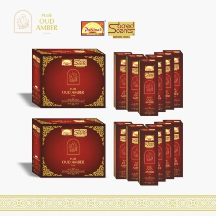 (Dhoop) Parimal Sacred Scents Oud Amber Dhoop Sticks with Dhoop
