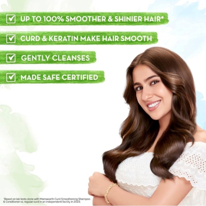 Mamaearth Curd Smoothening Conditioner for Women and Men; with Curd
