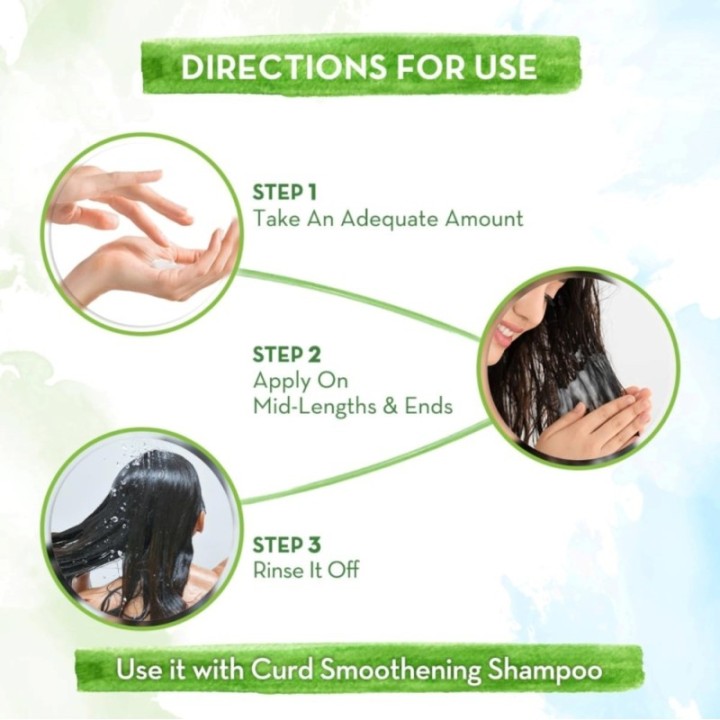 Mamaearth Curd Smoothening Conditioner for Women and Men; with Curd