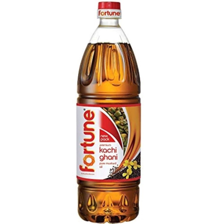 Fortune Premium Kachi Ghani Pure Mustard Oil, / Pet Bottle 1 Litre