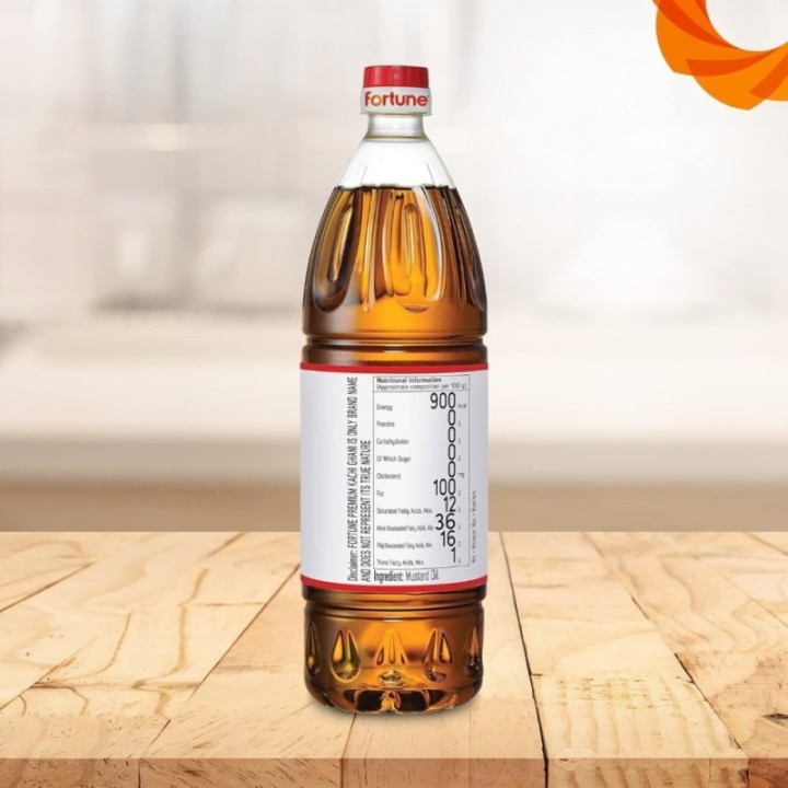 Fortune Premium Kachi Ghani Pure Mustard Oil, / Pet Bottle 1 Litre