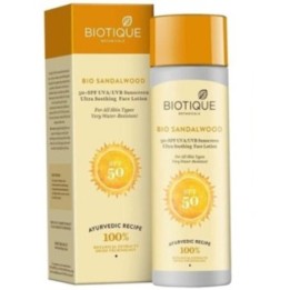 Biotique Bio Sandalwood 50+ SPF Uva/uvb Sunscreen Ultra Soothing Face