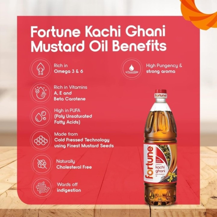 Fortune Premium Kachi Ghani Pure Mustard Oil, / Pet Bottle 500 Ml