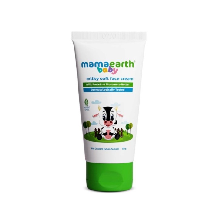 Mamaearth Milky Soft Natural Baby Face Cream for Babies, for All Skin
