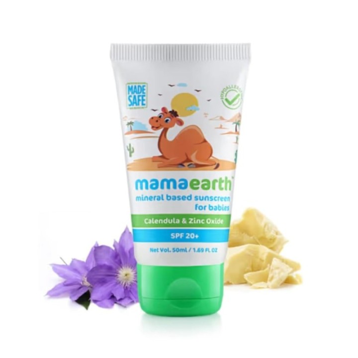 Mamaearth Mineral Based Sunscreen - Infused with Calendula & Zinc