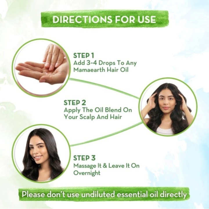 Mamaearth Rosemary Essential Oil for Hair Growth - 100% Pure