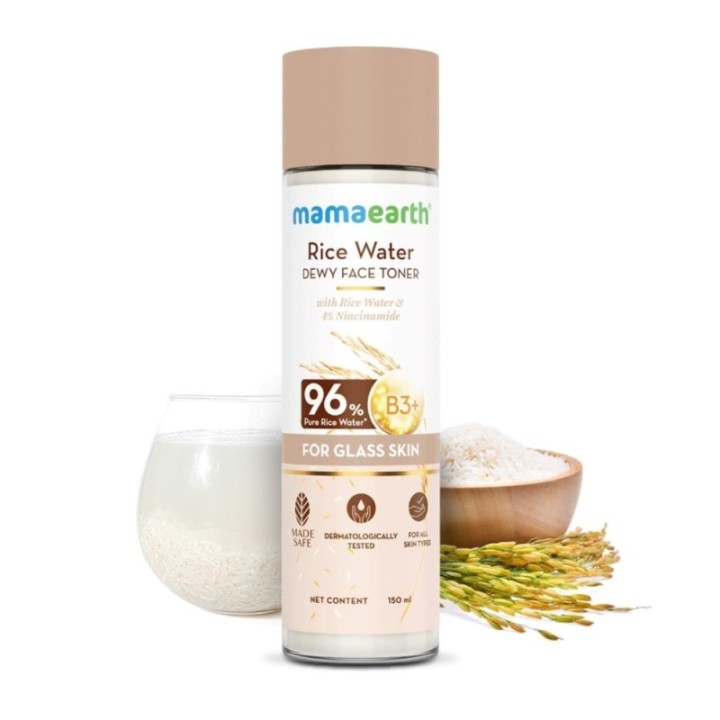 Mamaearth Rice Water Dewy Face Toner with Rice Water & 4% Niacinamide
