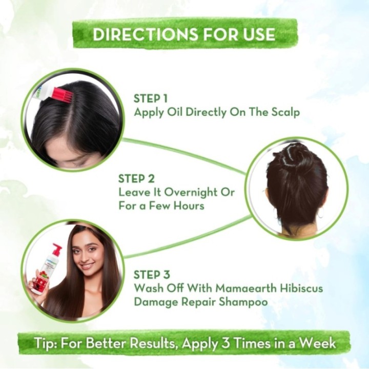 Mamaearth Hibiscus Damage Repair Hair Oil with Hibiscus & Curry