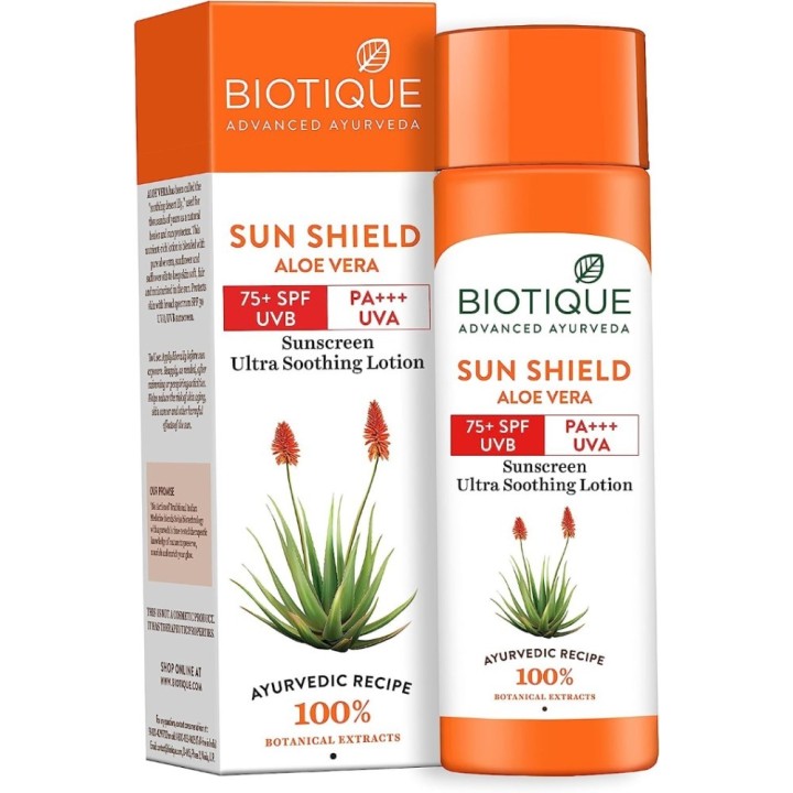 Biotique Bio Vera 75+ SPF Uva/uvb Sunscreen Ultra Soothing Body