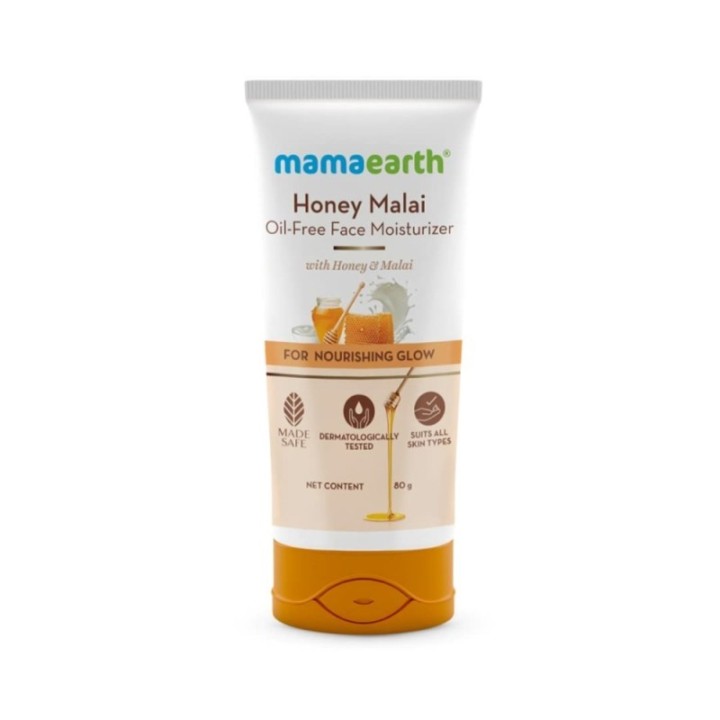 Mamaearth Honey Malai Oil-Free Face Moisturizer for Nourishing Glow