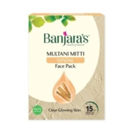 Banjara's Multani Mitti + Sandal Face Pack Powder 100 Gm