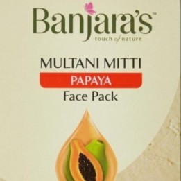 Banjara's Multani Mitti + Papaya Face Pack Powder 100 G