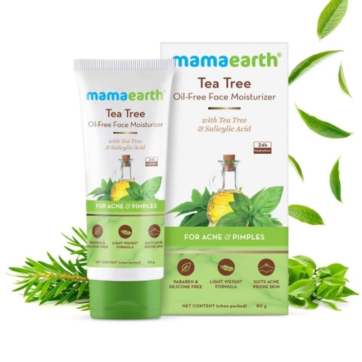 Mamaearth Tea Tree Oil-Free Moisturizer for Face for Oily Skin