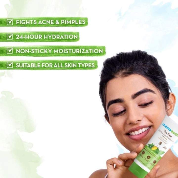 Mamaearth Tea Tree Oil-Free Moisturizer for Face for Oily Skin