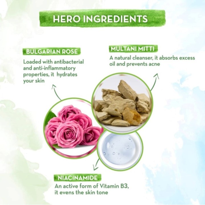 Mamaearth Multani Mitti Face Wash with Multani Mitti & Bulgarian Rose
