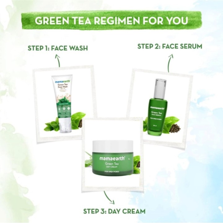 Mamaearth Green Tea Face Wash with Green Tea & Collagen for Open