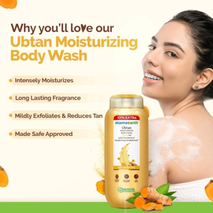 Mamaearth Ubtan Moisturizing Body Wash 250 Ml