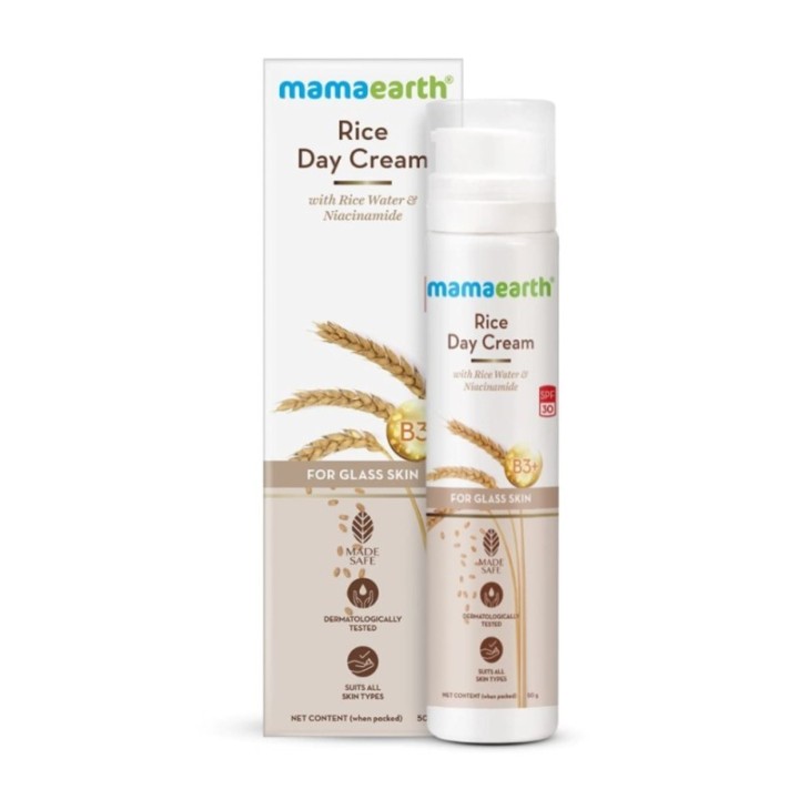 Mamaearth Rice Day Cream for Daily Use, with Rice Water & Niacinamide