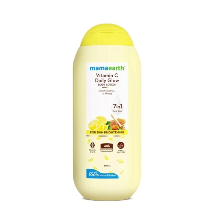 Mamaearth Vitamin C Daily Glow Body Lotion for Skin Brightening