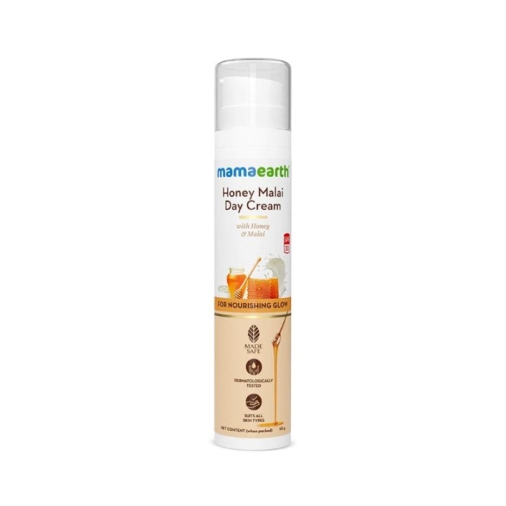 Mamaearth Honey Malai Day Cream SPF 30 with Honey & Malai