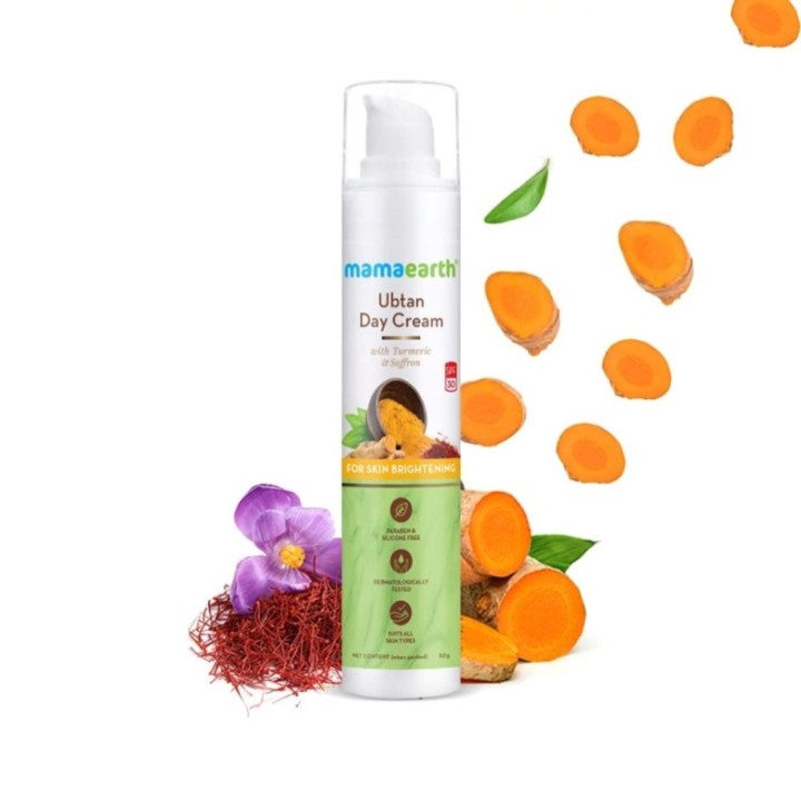 Mamaearth Ubtan Day Cream with SPF 30, with Turmeric & Saffron