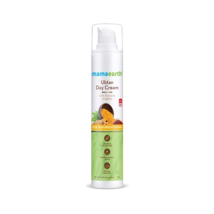 Mamaearth Ubtan Day Cream with SPF 30, with Turmeric & Saffron