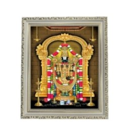 Satvik Lord Tirupati Balaji, Srinivasa, Venkateswara Designer White