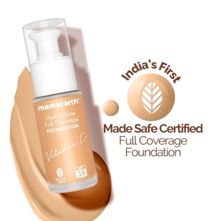 Mamaearth Hydra-Glow Full Coverage Dewy Finish Liquid Foundation