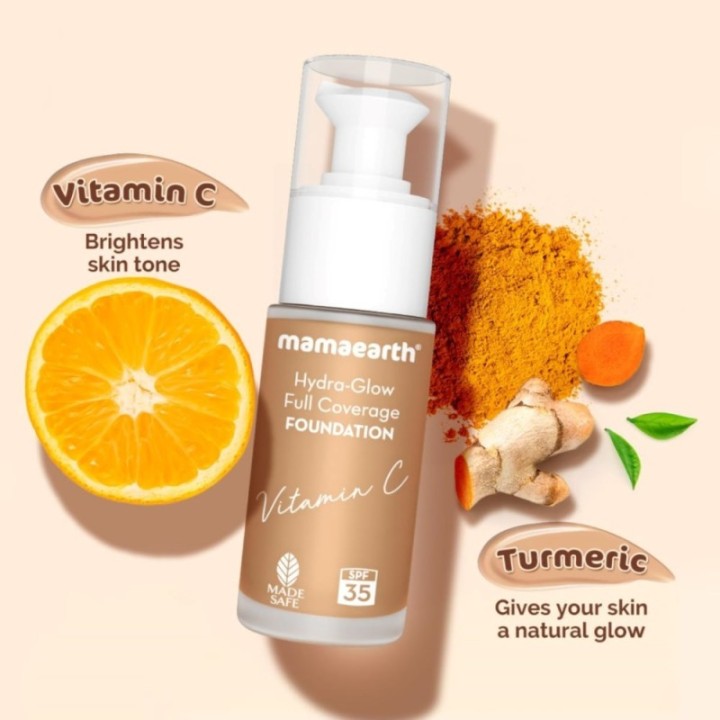 Mamaearth Hydra-Glow Full Coverage Dewy Finish Liquid Foundation