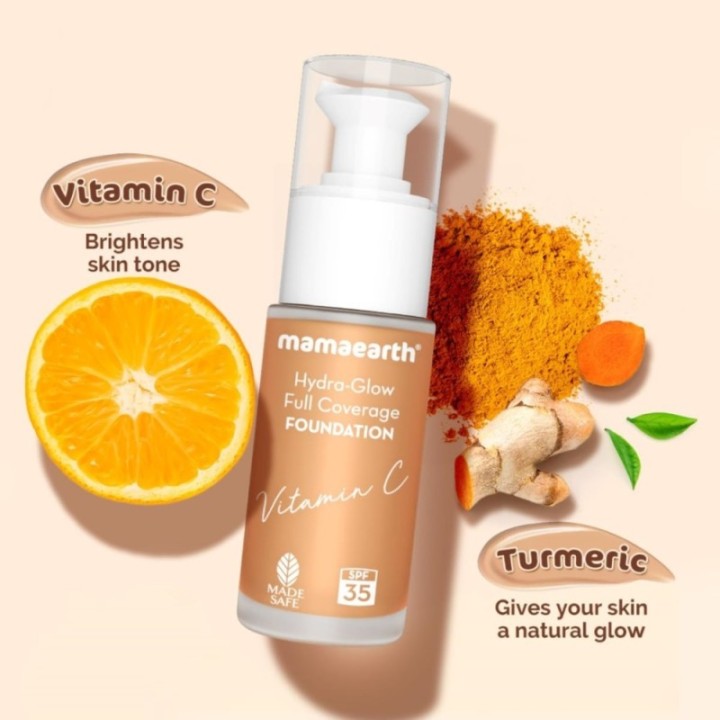 Mamaearth Hydra-Glow Full Coverage Dewy Finish Liquid Foundation