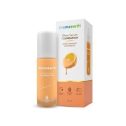 Mamaearth Glow Serum Foundation, Medium Coverage, Matte Finish