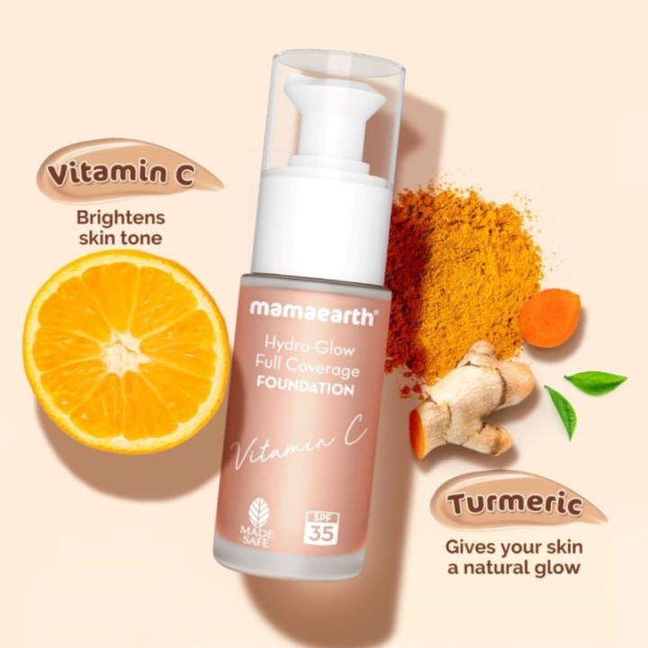 Mamaearth Hydra-Glow Full Coverage Dewy Finish Liquid Foundation