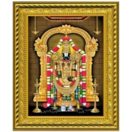 Satvik Lord Tirupati Balaji, Srinivasa, Venkateswara Designer Golden