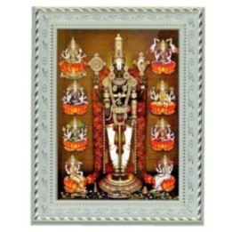Satvik Lord Tirupati Balaji, Srinivasa, Venkateswara Designer White