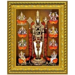 Satvik Lord Tirupati Balaji, Srinivasa, Venkateswara Designer Golden